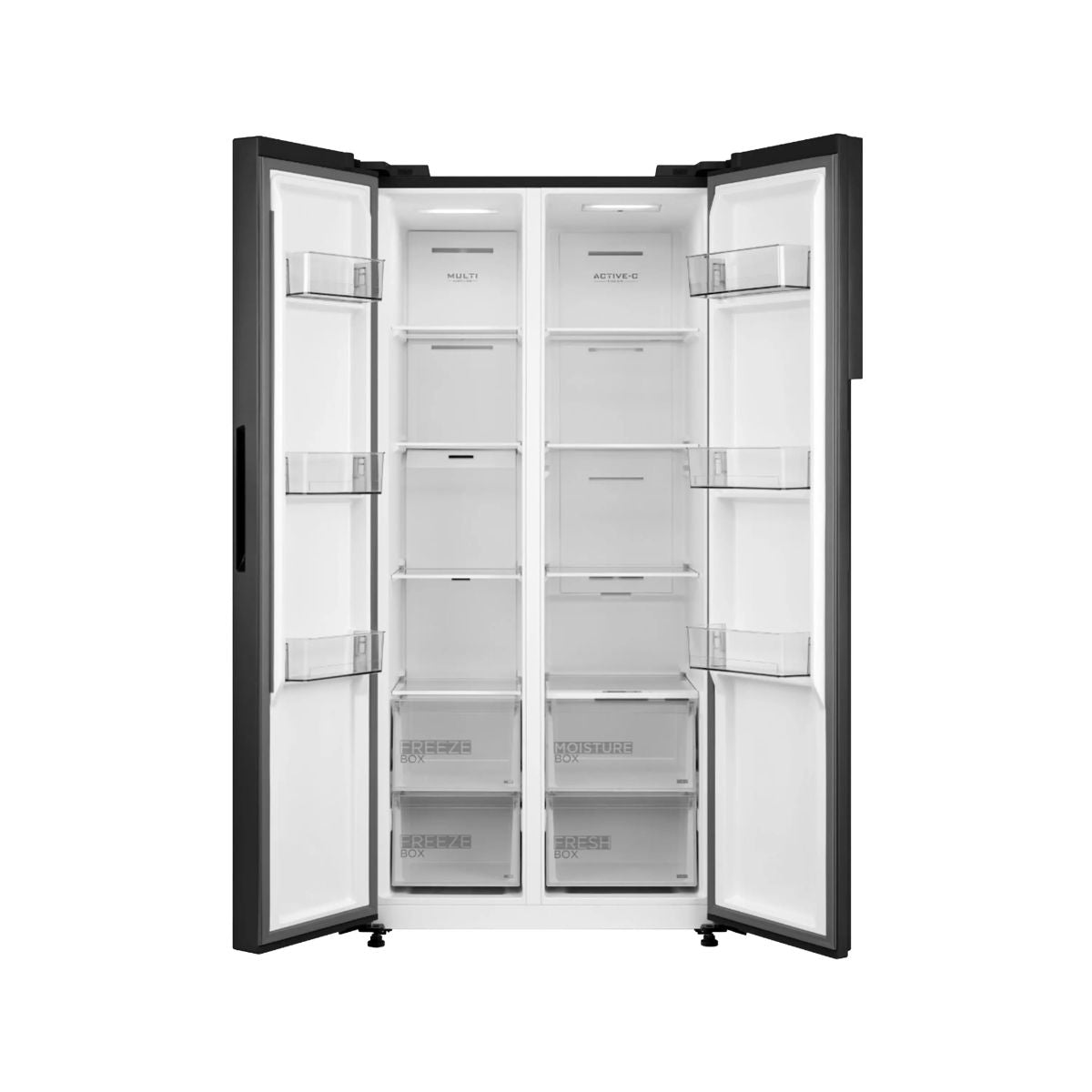 Nevecón MIDEA mdrs619fgm28co 460 Litros Side by Side Jazz Black