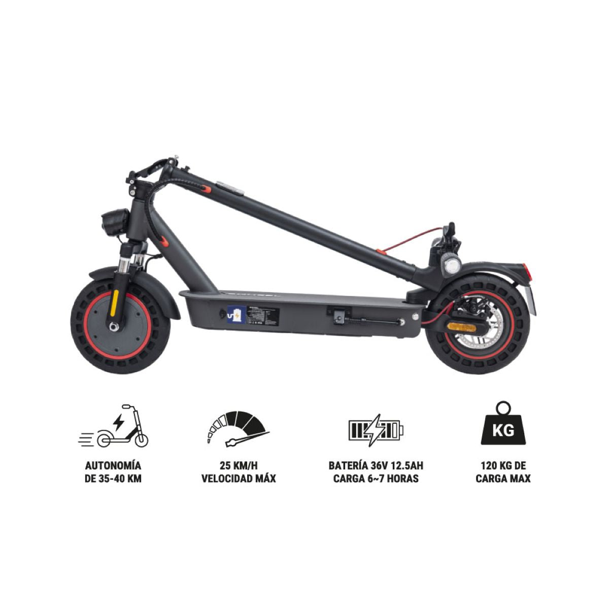 Patineta Eléctrica HYUNDAI  Agil Max Negra