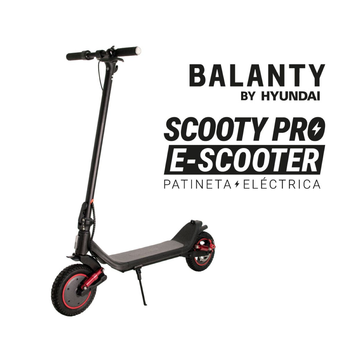 Patineta Eléctrica HYUNDAI Scooty Pro Negra