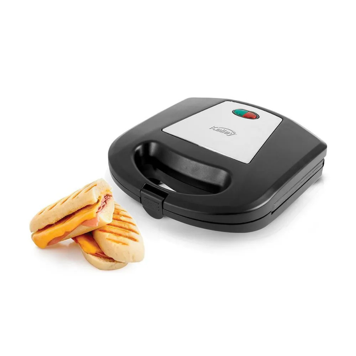 Sanduchera KALLEY K-SMP200N Panini Grill 760 Watts Negro