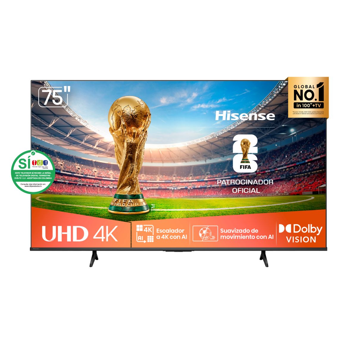 Televisor HISENSE 75" 75A6NV UHD 4K