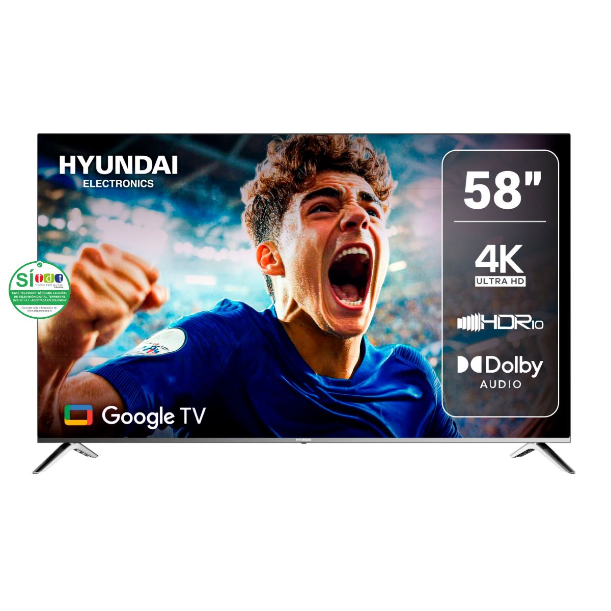 Televisor 58" HYUNDAI HYLED5812G UHD 4K