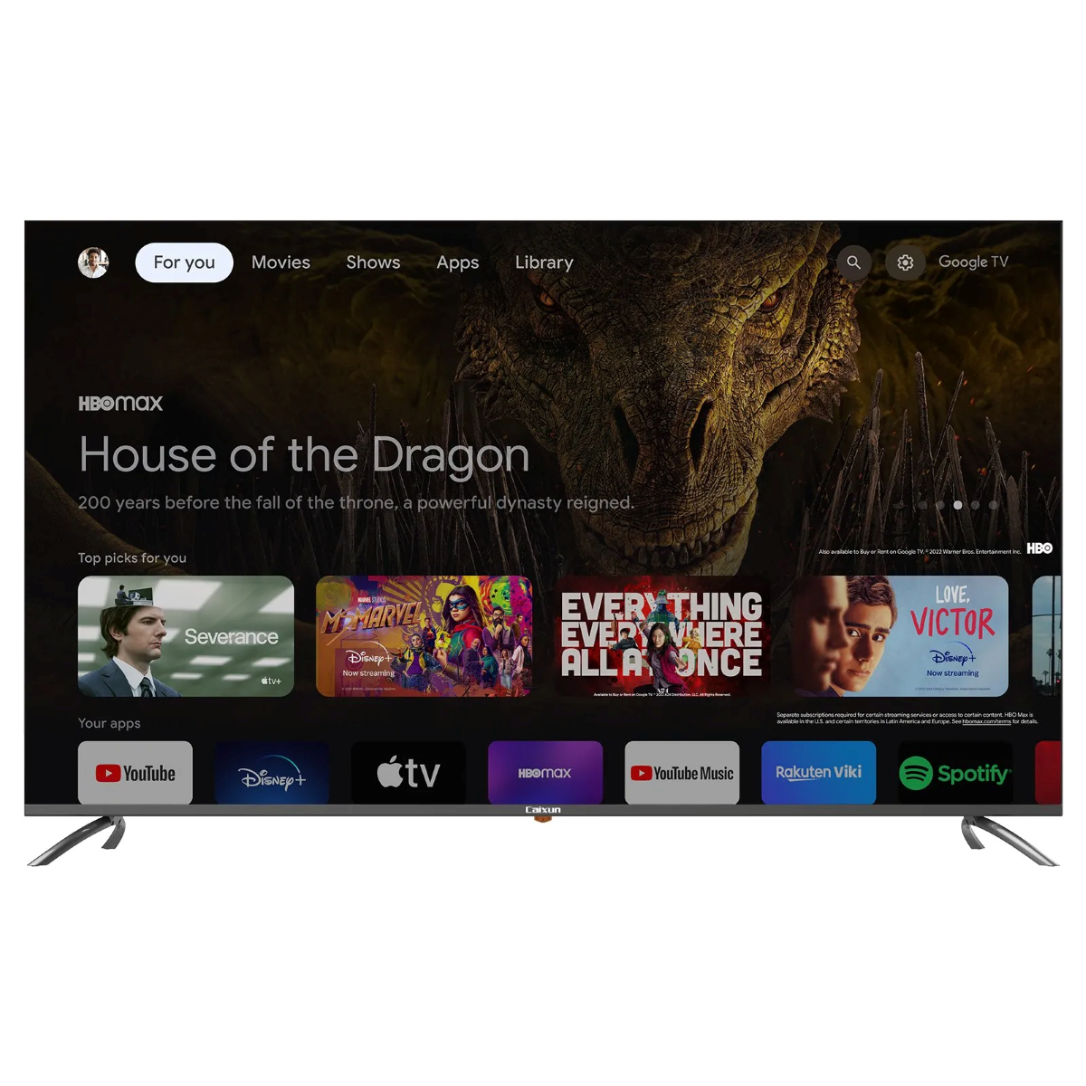 Televisor CAIXUN 55" C55VAUG UHD 4K Google Tv