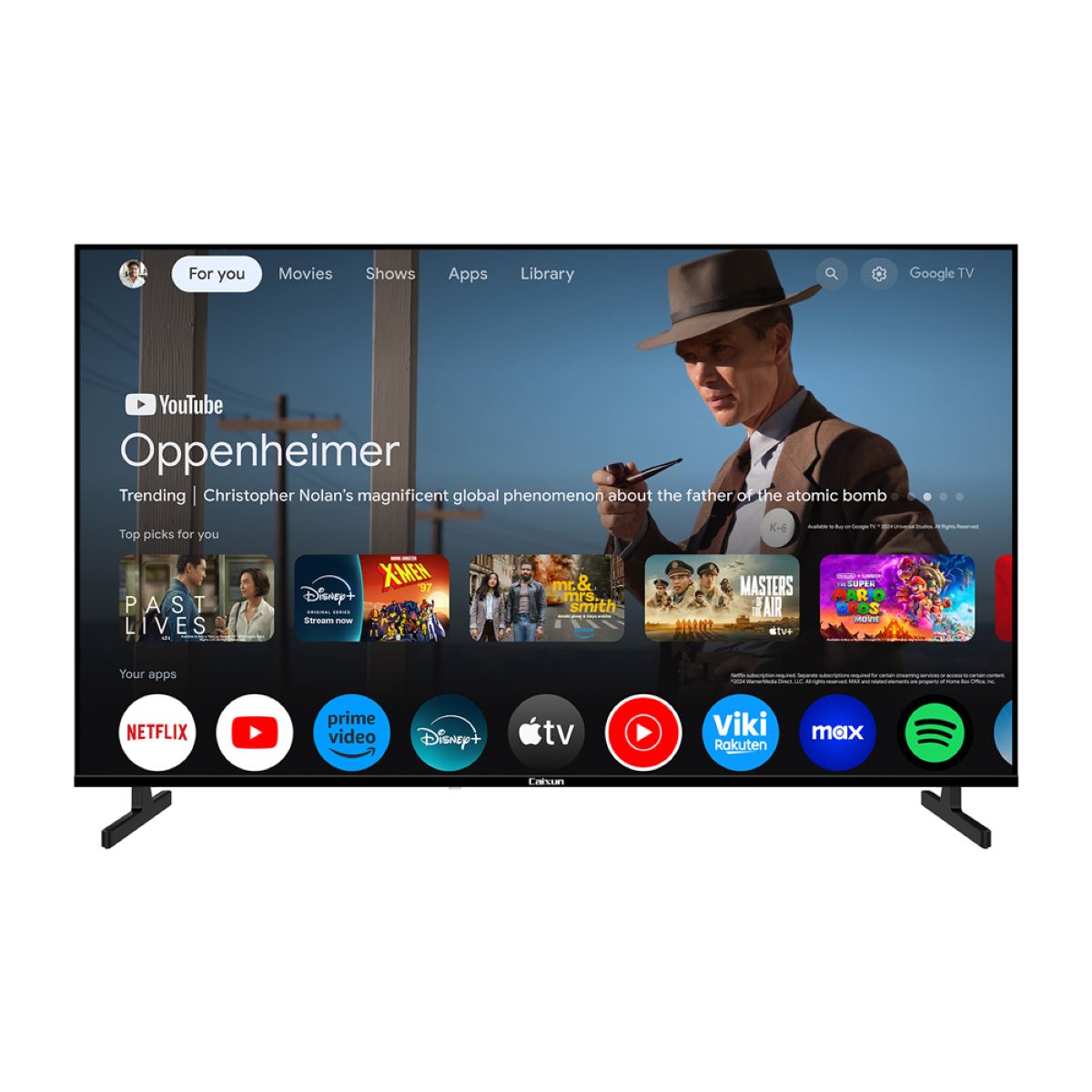 Televisor CAIXUN 55" C55KAUG Google TV UHD-4K