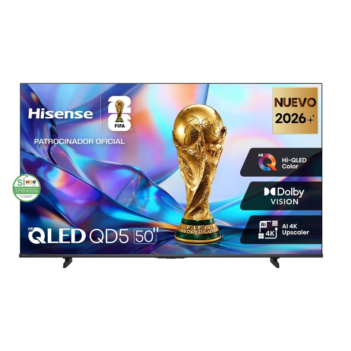 Televisor HISENSE 50 Pulgadas 50QD5SV UHD 4K Procesador Vidaa