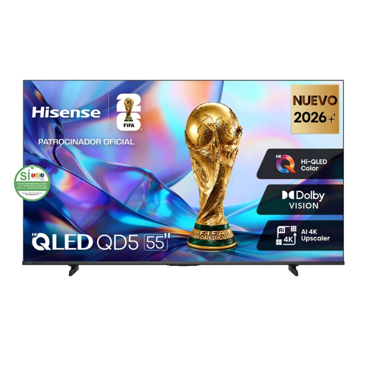 Televisor HISENSE 55 Pulgadas 55QD5SV UHD 4K Vidaa