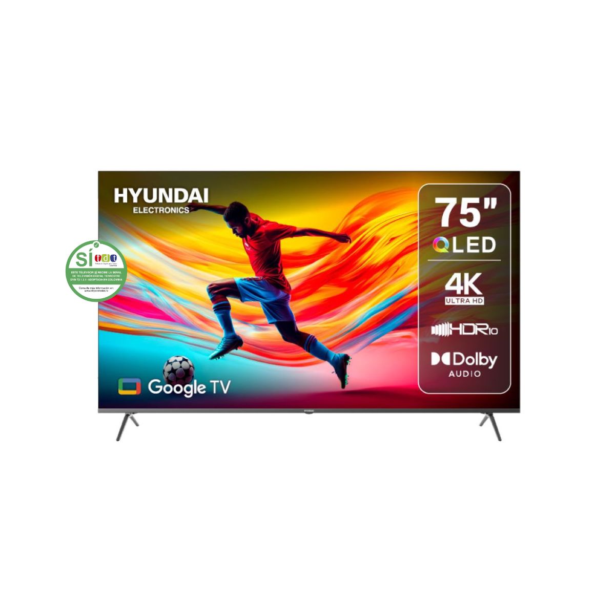 Televisor HYUNDAI 75” HYLED7504QG 4K Google TV