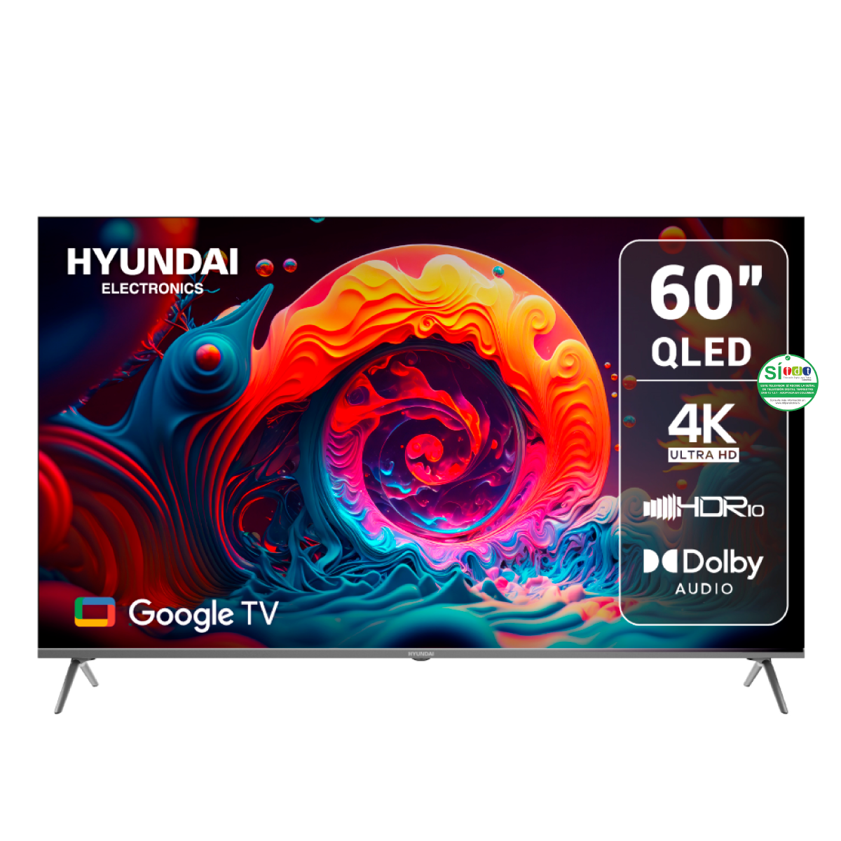 Televisor HYUNDAI 60" HYLED6005QG UHD 4K QLED
