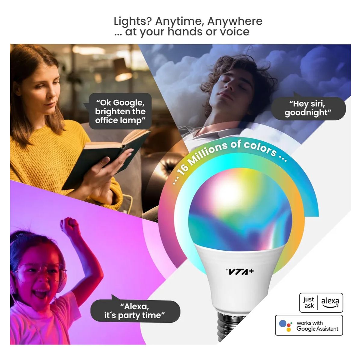 Bombillo Led Inteligente VTA -84695 Wifi 2und Blanco